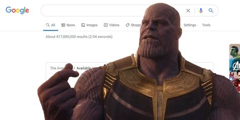 thanos snap easter egg|Finding Google’s excellent Thanos Easter egg is a snap.